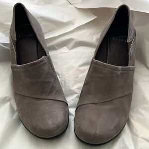 Dansko Gray Suede Wedge Shoes